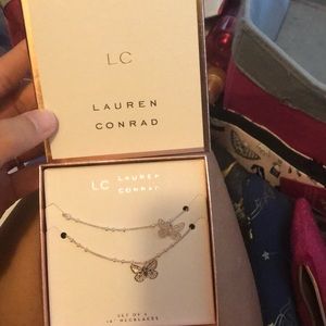 Lauren Conrad silver and gold necklaces. 16” each